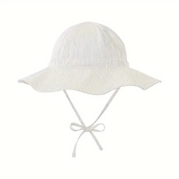 Infant Toddler Floral Print Baby Sun Breathable Hat Summer Beach Hat Children Solid Infant Girls Boy Outdoor Fisherman Cap - Image 4