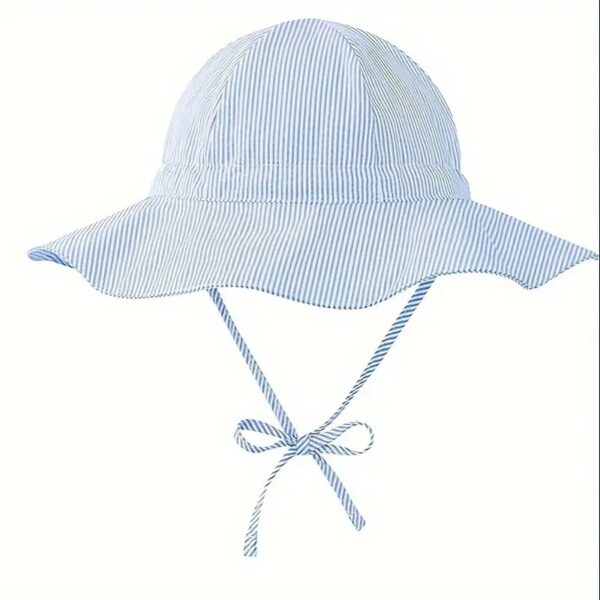 Infant Toddler Floral Print Baby Sun Breathable Hat Summer Beach Hat Children Solid Infant Girls Boy Outdoor Fisherman Cap - Image 9