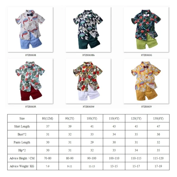 Kids Boutique 2pcs Boy Clothing Sets Short Sleeve Children Set Summer Kids Clothing Baby Clothes - Image 2