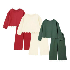 Toddlers and Baby Girls' French Terry Pant and Top Set