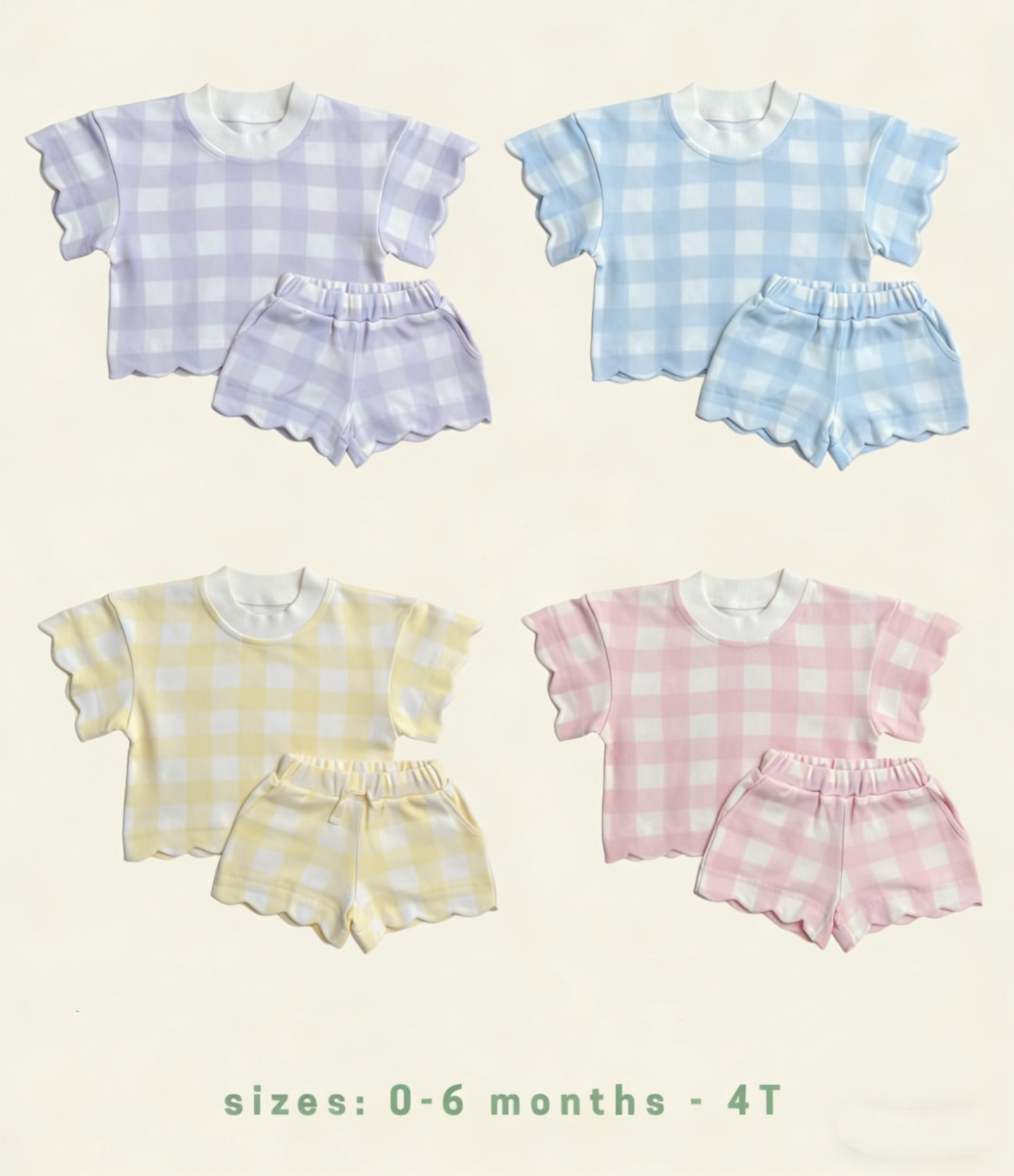 Scalloped edge Kids Outfit